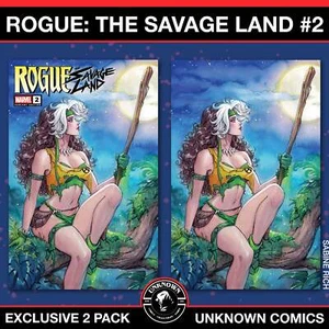 [2 PACK] Rogue: The Savage Land #2 Unknown Comic Sabine Rich Exclusive Var (02/2 - Picture 1 of 4