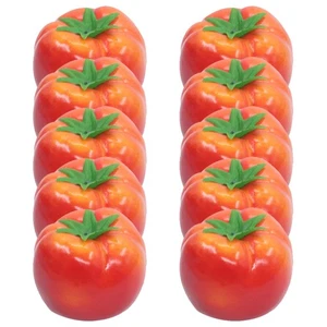 10 Pcs Finto Pomodoro Realistico Artificiale Prop Per Modellare Il - Imagen 1 de 12