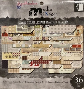 Mezcla de medios encuadernadores de hechizos de 6" x 6" - Papel efímero - 36 papeles de doble cara - Imagen 1 de 1