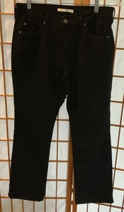 Levi's 505 Regular Fit Straight Leg Jeans Womens Sz 30 Black Stretch Denim 30x30 - Picture 1 of 5