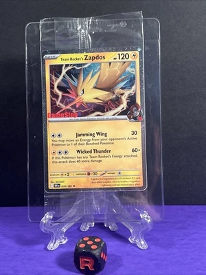 Team Rocket’s Zapdos Gamestop Promo Stamp Sealed Pokemon Card - Image 1 of 4