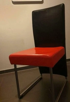 Rolf Benz Freischwinger Stuhl 7400 Unikat Design Klassiker Leder - Bild 1 von 4