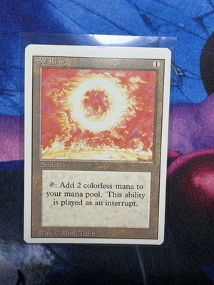 Sol Ring - Magic The Gathering MtG Revised Edition LP Lightly Played - Image 1 of 2
