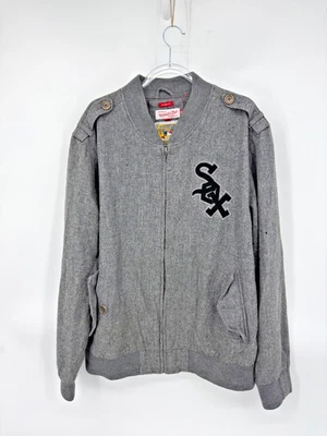 Chaqueta Mitchell & Ness Retro Chicago White Sox Cooperstown con Cremallera 2XL Clásica Foto 1 de 4