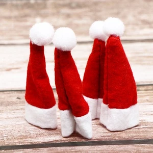 24 un. Mini Gorras de Navidad Sombreros de piruleta Decoraciones Sombreros de embalaje de dulces no tejidos - Imagen 1 de 12