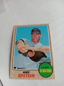 1968 Topps Mike Epstein Washington Senators  #358 EXMT.  See Scan!!!!!!!!! - Picture 1 of 2
