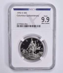 Proof 9.9 UCam 1992-S Columbus Commemorative Half Dollar NGC X NGCX - Picture 1 of 5