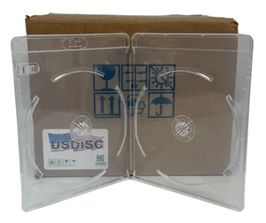 Lot de boîtiers Blu-ray USDISC standard 11 mm, double 2 disques (clair) - Photo 1/1