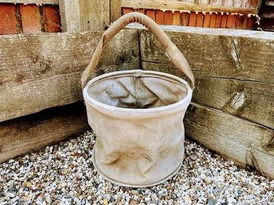 Vintage US Hand Held Seed Canvas Bag In Cream - Image 1 of 4