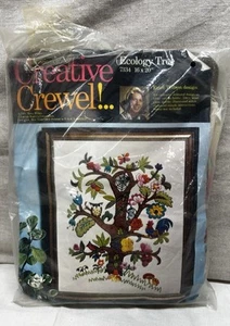 Columbia Minerva Crewel Kit Ecology Tree #7334 Erica Wilson Vintage 1973 - Picture 1 of 6