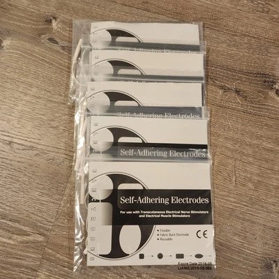Self-Adhering Electrodes 2" x 2" Reusable Tens Unit 5 Packs 4 Per Pack 20 Total  - Image 1 of 4