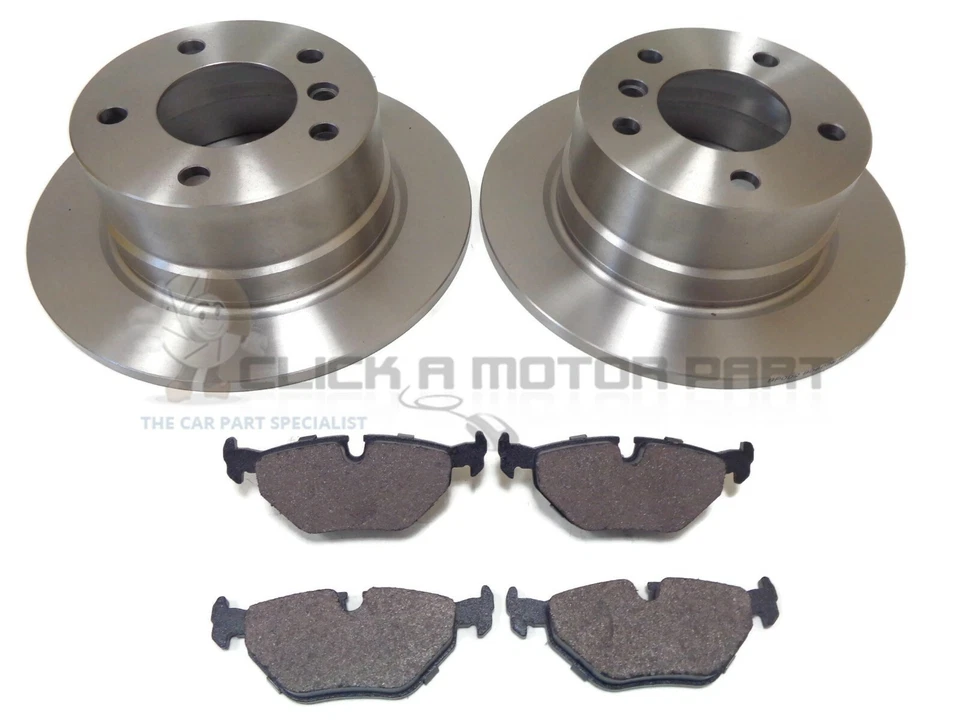 BMW Z3 1.8 1.9 2.0 2.2 2.8 3.0 1997-2003 JUEGO DE 2 DISCOS DE FRENO TRASERO Y PASTILLAS NUEVO Foto 1 de 1