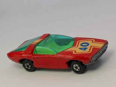 De colección 1971 Matchbox Superfast rojo Vauxhall Guildsman verde ventanas no. 40 1/64 Foto 1 de 4