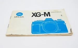 Minolta XG-M Bedienungsanleitung E - Vintage Kamera Handbuch - Bild 1 von 2