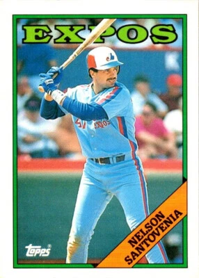 1988 Topps Traded #102T Nelson Santovenia Motreal Expos Free Ship - Image 1 of 2