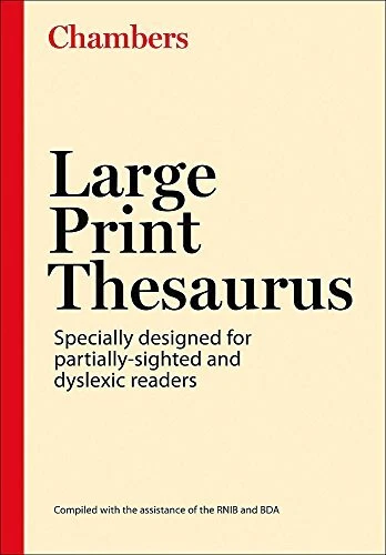 Chambers Large Print Thesaurus By Chambers (Ed.) - Image 1 of 1