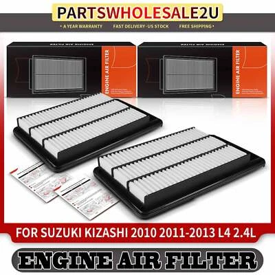 2x Filtro de aire del motor para Suzuki Kizashi 2010 2011 2012 2013 L4 2,4 L 9586080J00 Foto 1 de 4