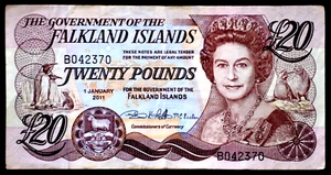 FALKLANDINSELN, ELIZABETH II, 2011, PFUND BANKNOTE. 16 - Bild 1 von 2