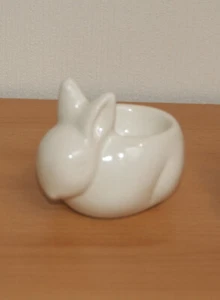 Eierbecher Hase weiß Keramik Ostern - Bild 1 von 1