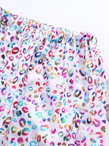 Girls Dancewear Dance Trousers Loose Pants 70's Wide Leg School Costume Workout - Picture 1 of 99