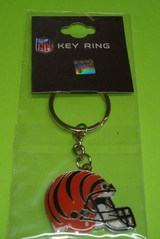 2023 AMINCO NFL CINCINNATI BENGALS OFFICIAL TEAM HELMET KEY CHAIN RING Cover