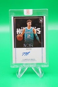 2020-21 Noir Rookie Autographs /99 #390 LaMelo Ball Auto Charlotte Hornets ES6