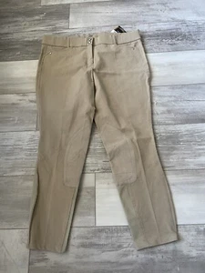 Ariat Heritage Low Rise FZ EURO SEAT Patch Riding 36 Long NWT TAN - Picture 1 of 9