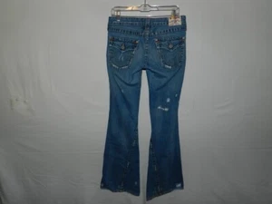 Womens Jeans size 29 True Religion flare denim 04-503 34" - Picture 1 of 4