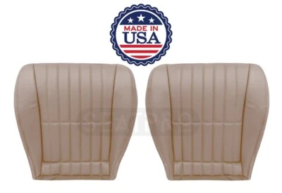 Cubierta de asiento delantera inferior de cuero perforada para Chevy Camaro V6 1997-2002 tostado Foto 1 de 4