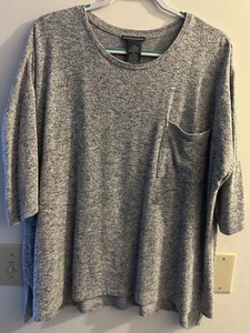 Chelsea & Theodore Gray Heather  Stretch Tee, Size XL - Picture 1 of 8