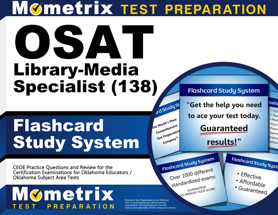 OSAT Library-Media Specialist (138) Flashcard Study System Foto 1 de 1
