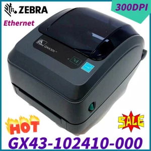 Zebra GX430T Thermal Transfer Printer Label 300DPI Ethernet - GX43-102410-000 - Bild 1 von 11