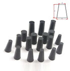 Conical Rubber Stopper Hole Plug End Caps Seal Cover Bungs Inserts Black/Clear 