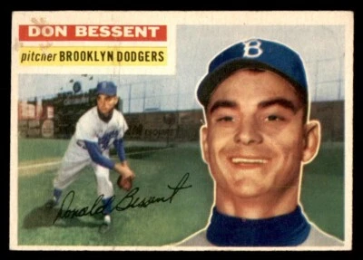 1956 Topps Baseball #184 Don Bessent VG *m2 - Image 1 of 2