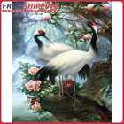 Full Cross Stitch 11CT Cotton Thread DIY Red-crowned Crane Printed Embroidery