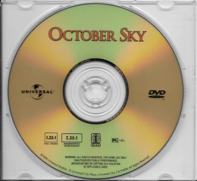October Sky 1999 Widescreen Edition DVD Like New DISC ONLY - Image 1 of 2