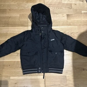 Next Black Boys Hooded Jacket Coat 3 Years - Picture 1 of 3