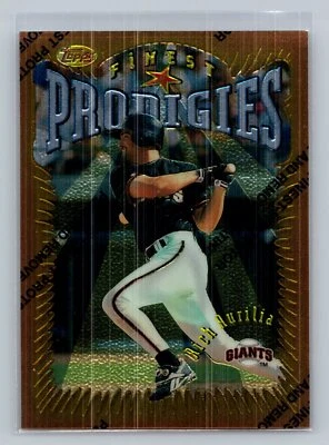 1996 Topps Finest Prodigies Bronze Rich Aurilia #351 San Francisco Giants - Image 1 of 2