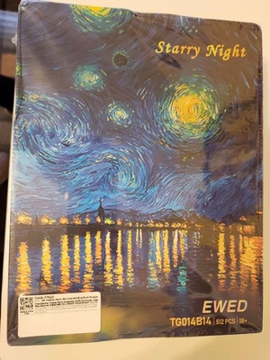 Juego de bloques de construcción VAN GOGH STARRY NIGHT azul rosa y girasol *512 piezas* Foto 1 de 4