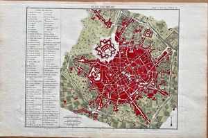 Antike Karte Milano De Lalande 1769 - Plan de Milan  - Bild 1 von 6