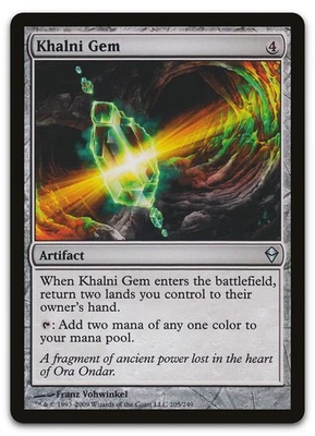 Khalni Gem #205 (NM) Zendikar ZEN Magic MTG - Image 1 of 2