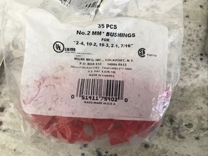#2 MM Bushings For 2-4, 10-2, 10-3, 2-1 7/16” (1 Package Of 35 Pieces) - Picture 1 of 2