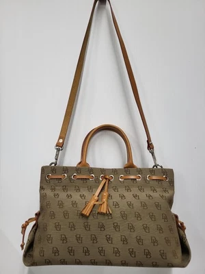 Bolso de Mano Dooney & Bourke Borla Monograma Cuero Borla Cartera Cartera Cartera Foto 1 de 4