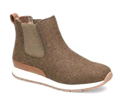 NEW b.o.c. Women's Kara Wool Ankle Chelsea Boots Brown Sz 8 Slip On Bootie  - Image 1 of 4