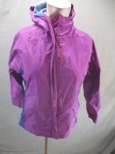 Columbia Size 14/16 Girl Purple 100% Nylon Full Zip Stand Collar Windbreaker 780 - Picture 1 of 10