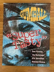 Gumball Super Tasty Orig 1993 Promo Poster Grunge Indie Don Fleming 18x24 Unhung - Picture 1 of 5