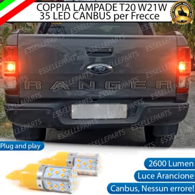 COPPIA LAMPADE FRECCE LED POSTERIORI FORD RANGER TKE T20 WY21W CANBUS - Immagine 1 di 4