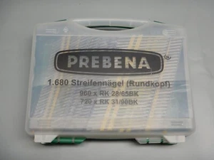 Original Prebena 1680 Streufennägel ( Rundkopf ) im Koffer - Bild 1 von 1