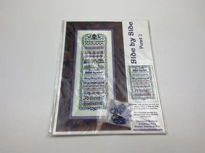 Just Nan Side By Side Cross Stitch Pattern W Thread Charm Part 1 & 2 Charland - Image 1 of 4