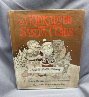 Vintage 1969 L. Frank Baum A Kidnapped Santa Claus 1st Edition Dust Jacket - Image 1 of 4